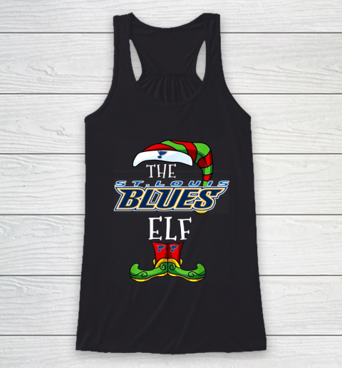 St.Louis Blues Christmas ELF Funny NHL Racerback Tank