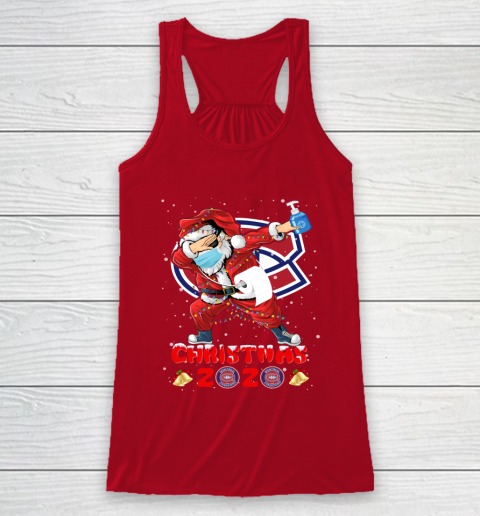 Montreal Canadiens Funny Santa Claus Dabbing Christmas 2020 NHL Racerback Tank 4