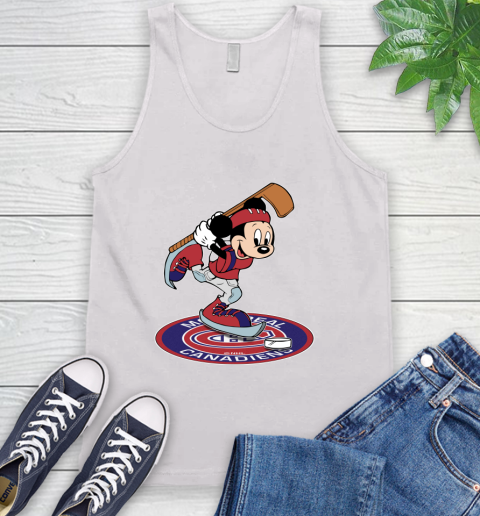 NHL Hockey Montreal Canadiens Cheerful Mickey Disney Shirt Tank Top 2