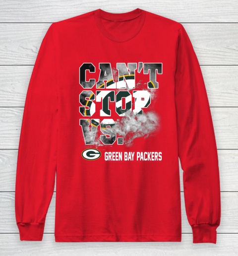 NFL Green Bay Packers Can't Stop Vs Long Sleeve T-Shirt 7