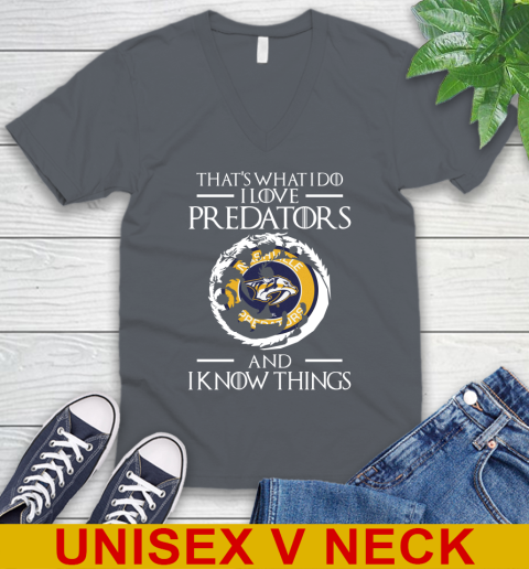Nashville Predators NHL Hockey That's What I Do I Love My Team And I Know Things Game Of Thrones 50