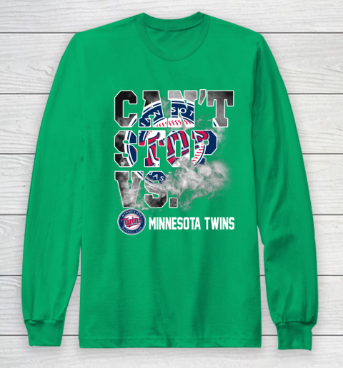 MLB Minnesota Twins Baseball Can't Stop Vs Twins Long Sleeve T-Shirt 4