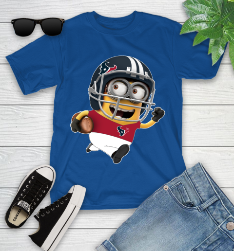 NFL Houston Texans Minions Disney Football Sports Youth T-Shirt 9
