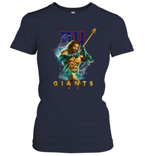 NFL New York Giants Aquaman DC Football Sports OsoGyZm8Mtz ladies t shirt 20 95 151514 front navy