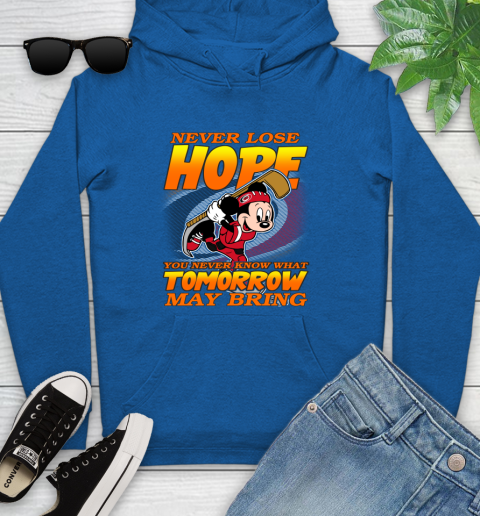 Carolina Hurricanes NHL Hockey ootball Mickey Disney Never Lose Hope Youth Hoodie 11