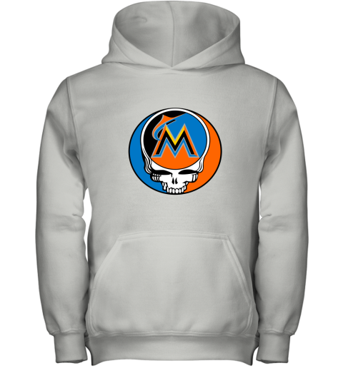 Miami Marlins The Grateful Dead Baseball MLB Mashup Youth Hoodie