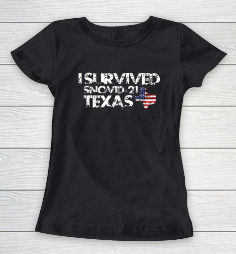 I Survived Snovid 21 Texas Women's T-Shirt