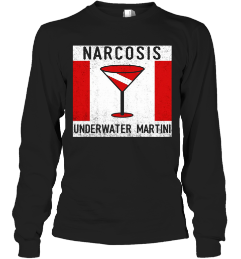 Narcosis Underwater Martini Long Sleeve T-Shirt