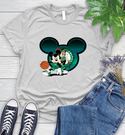 NBA Boston Celtics Mickey Mouse Disney Basketball Women's T-Shirt