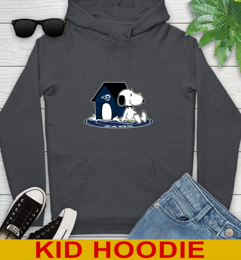 NFL Football Los Angeles Rams Snoopy The Peanuts Movie Shirt Youth Hoodie 9