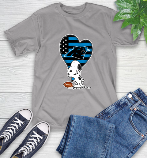 Carolina Panthers NFL Football The Peanuts Movie Adorable Snoopy T-Shirt 6