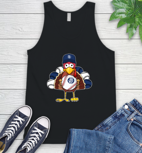 San Diego Padres Turkey thanksgiving Tank Top 3 San Diego Padres Turkey thanksgiving Tank Top - Image 3