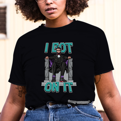 Air Jordan 5 Top 3 Matching Sneaker Shirt Lincoln I Got On It Black Sneaker Shirt