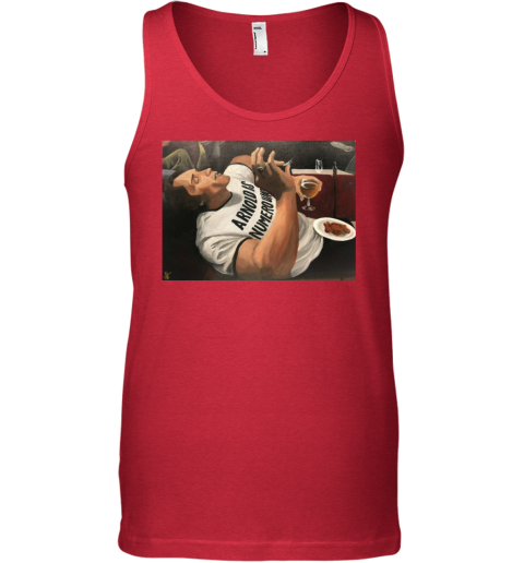 Arnold Schwarzenegger is numero uno Tank Top kct9 arnold schwarzenegger is numero uno unisex tank 17 front red