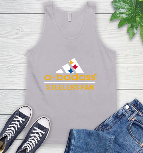 NFL A Badass Pittsburgh Steelers Fan Adidas Football Sports Tank Top 3
