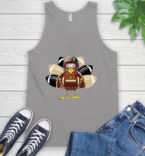 New Orleans Saints Turkey Thanksgiving Day Tank Top 4