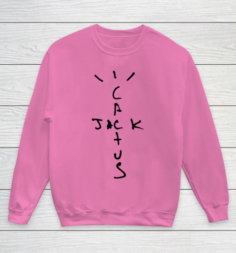Cactus jack hoodie pink top