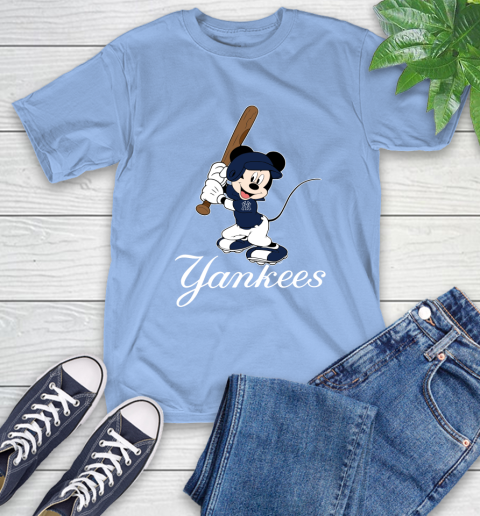 MLB Baseball New York Yankees Cheerful Mickey Mouse Shirt T-Shirt 12