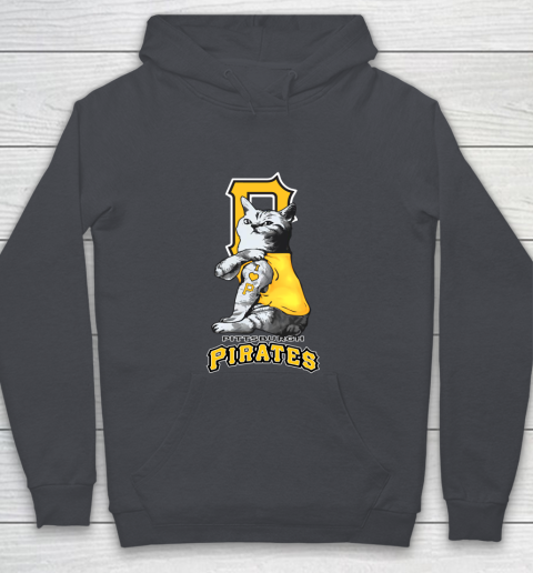 MLB Baseball My Cat Loves Pittsburgh Pirates Youth Hoodie 5