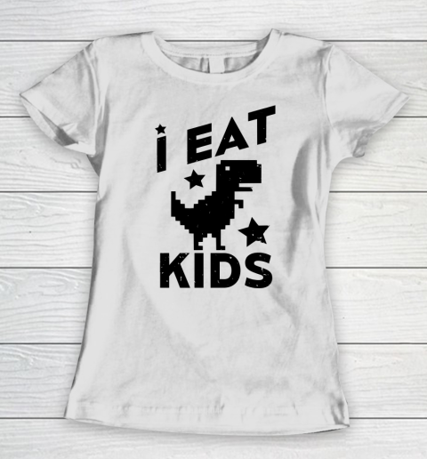 I eat kids no internet connection dinosaur meme Women's T-Shirt