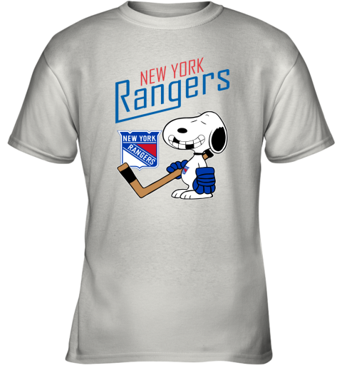 New York Rangers Ice Hockey Broken Teeth Snoopy NHL Youth T-Shirt