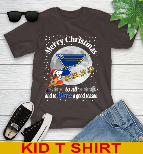 St.Louis Blues Merry Christmas To All And To Blues A Good Season NHL Hockey Sports Youth T-Shirt 6