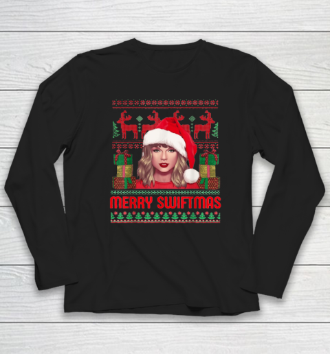 Funny Merry Swiftmas Era Women Christmas Ugly Sweater Xmas Long Sleeve T-Shirt