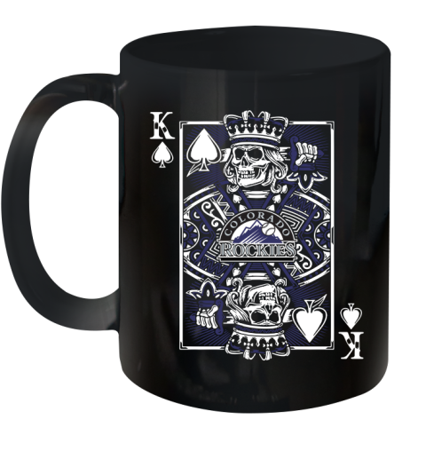 Colorado Rockies MLB Baseball The King Of Spades Death Cards Shirt Ceramic Mug 11oz
