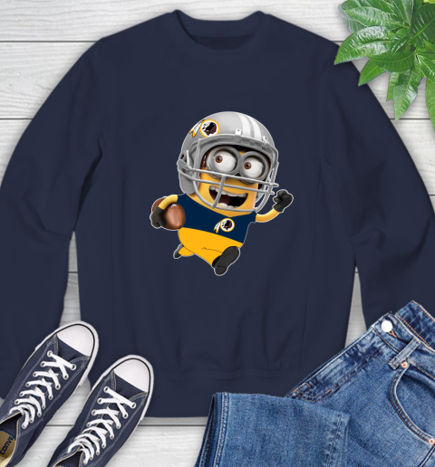NFL Washington Redskins Minions Disney Football Sports Sweatshirt 3