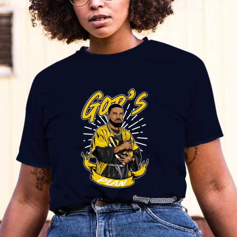 Air Jordan 1 New Love Matching Sneaker Tshirt Frake God's Plan Yellow and Black Jordan Tshirt