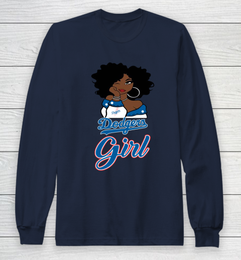 Los Angeles Dodgerss Girl MLB Long Sleeve T-Shirt 4