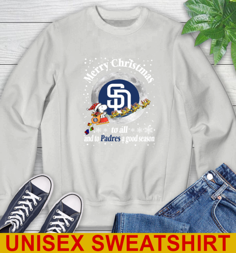 San Diego Padres Merry Christmas To All And To Padres A Good Season MLB Baseball Sports Sweatshirt - Image 6