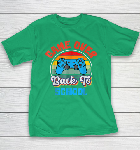 Back to School Funny Game Over Teacher Student Controller Youth T-Shirt 11