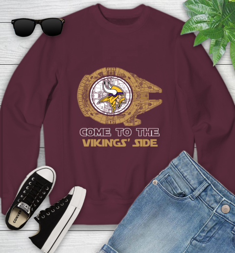 NFL Come To The Minnesota Vikings Wars Football Sports Youth Sweatshirt 4