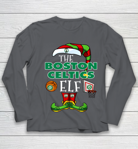 Boston Celtics Christmas ELF Funny NBA Youth Long Sleeve 6