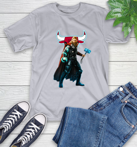 NBA Thor Avengers Endgame Basketball Chicago Bulls T-Shirt 6