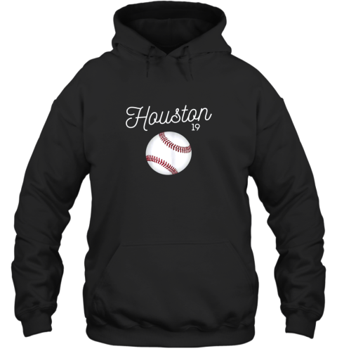 Houston Baseball Shirt Astro Number 19 and Giant Ball Hoodie
