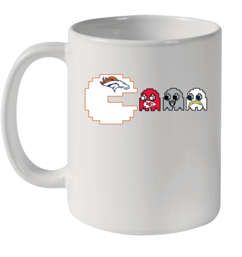 Denver Broncos NFL Football Pac Man Champion Ceramic Mug 11oz