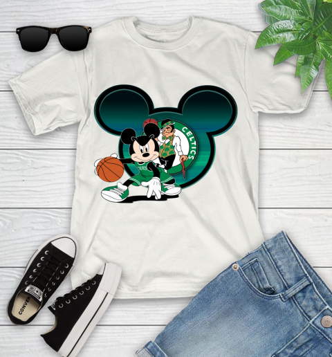 NBA Boston Celtics Mickey Mouse Disney Basketball Youth T-Shirt