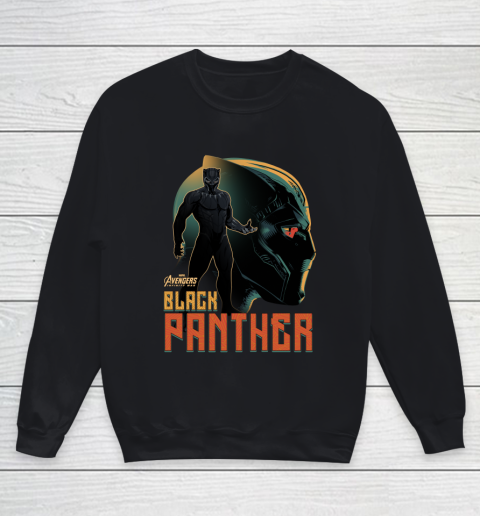Marvel Infinity War Black Panther Profile Graphic Youth Sweatshirt