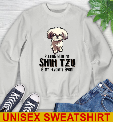 Playing with my shih tzu is my favorite sport 27