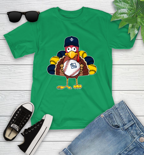 Tampa Bay Rays Turkey thanksgiving Youth T-Shirt 6