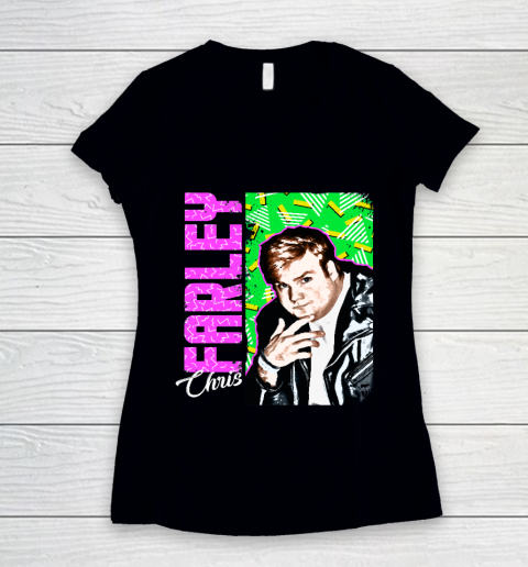 Chris Farley Nostalgia Graphic Women's V-Neck T-Shirt