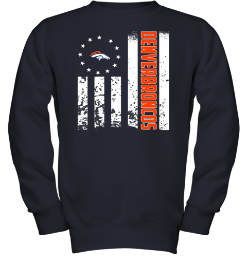 NFL Detroit Lions American Flag Youth Sweatshirt - Rookbrand