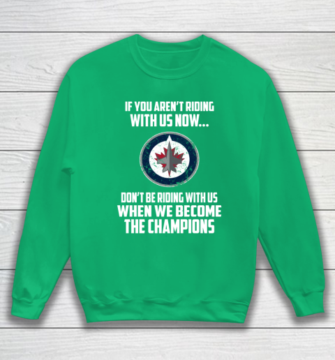 NHL Winnipeg Jets Hockey We Become The Champions Sweatshirt 5