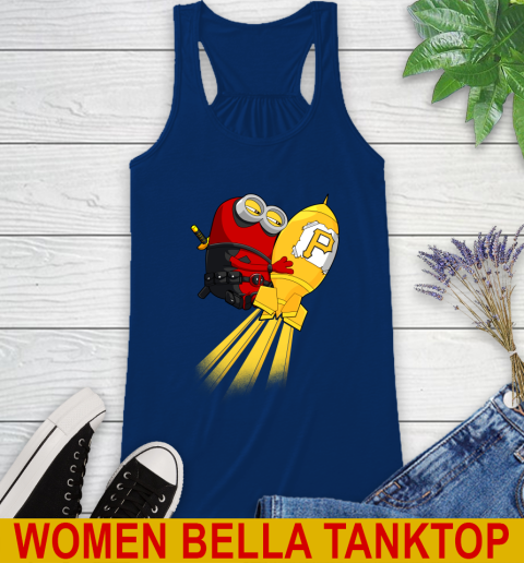 MLB Baseball Pittsburgh Pirates Deadpool Minion Marvel Shirt Racerback Tank 7