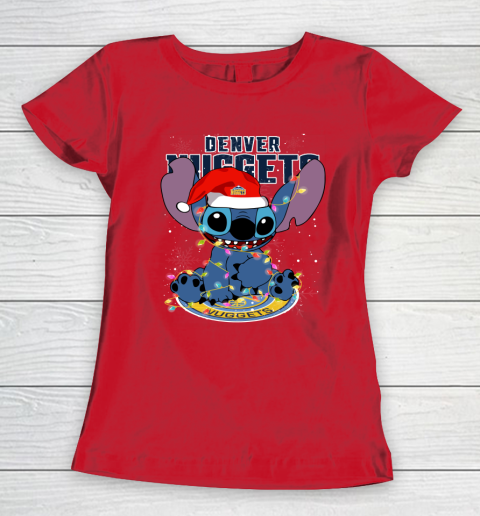 Denver Nuggets NBA noel stitch Basketball Christmas Women's T-Shirt 7