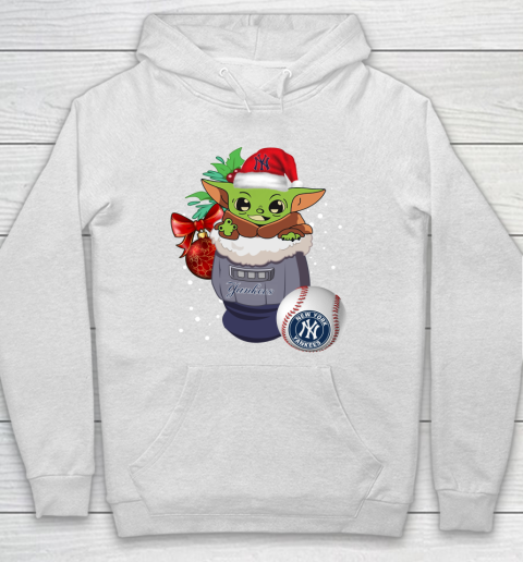 New York Yankees Christmas Baby Yoda Star Wars Funny Happy MLB Hoodie