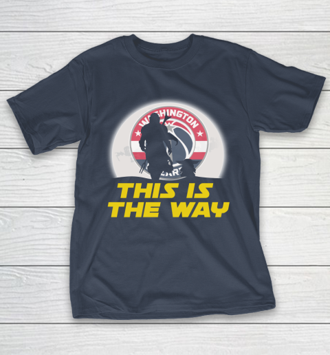 Washington Wizards NBA Basketball Star Wars Yoda And Mandalorian This Is The Way T-Shirt 3