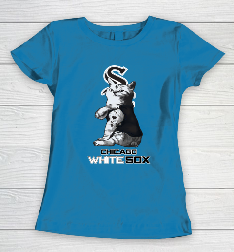 MLB Baseball My Cat Loves Chicago White Sox Women's T-Shirt 6